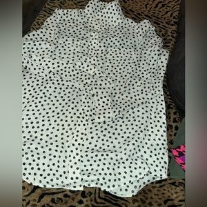Polka dot blouse